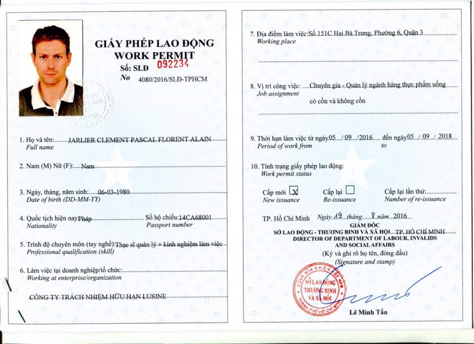 Dịch vụ xin cấp giấy phép lao động cho người nước ngoài tại Nghệ An